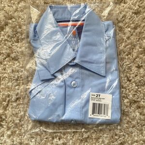 French Toast Short Sleeve Button Down shirt 2T